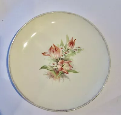 Buy Woods Ivory Ware Vintage Plate:   8 Inch Floral Design Plate. • 1.99£