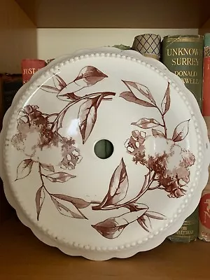 Buy Antique Ridgways Chartley Dish Lid Brown Transferware Country House Interior • 19.99£