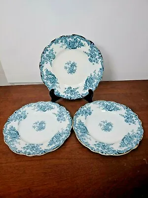 Buy Arcadia Royal Staffordshire Burslem Bluesalad Plate Set Of Three • 36.19£