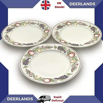 Buy Set Of THREE Vintage Boots Orchard Dinner Plates 26cm 10” Made In England • 12.99£