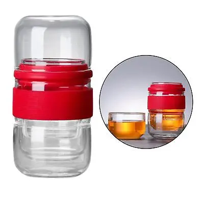 Buy Portable Glass Travel Tea Set Glass Teapot Travel Water Bottle For Hiking • 12.90£
