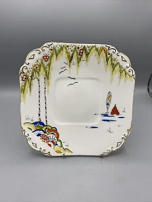 Buy Carlton China Cake Plate 22 Inches Square Pattern Number 4671 • 10£