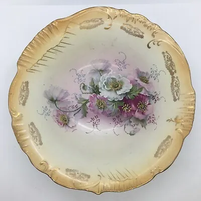 Buy Antique Art Nouveau James Kent Royal Court Ware Decorative Blush Floral Bowl • 16.99£