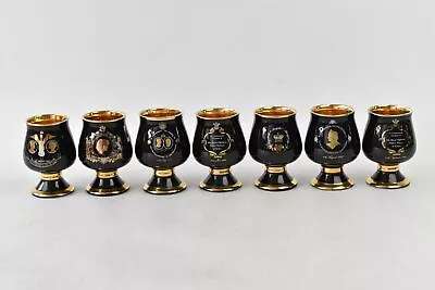 Buy Royal Family Commemorative Prinknash Pottery Black & Gold Goblets Bundle • 29.99£