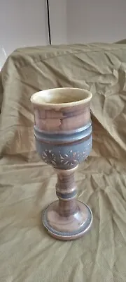 Buy Studio Rye Pottery, David Sharp,Tall Stemmed Goblet 22cm Very Collectable • 39.50£