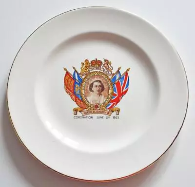 Buy Queen Elizabeth II 1953 Coronation Washington Pottery China Plate • 5.99£