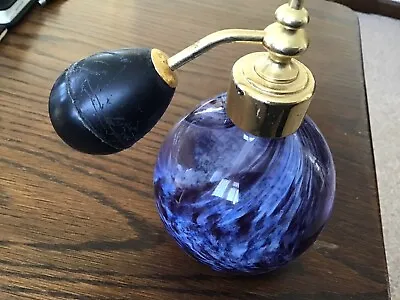 Buy Caithness Crystal Glass Perfume Bottle With Atomiser Spray Handmade In Scotland • 12£