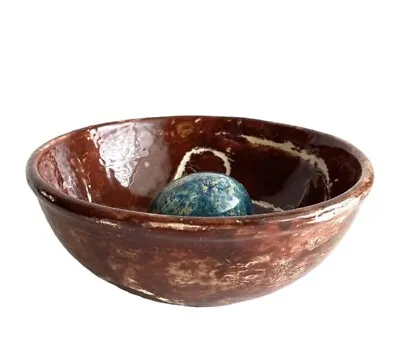 Buy Handmade Signed Bird Nest Bowl Speckled Blue Egg Decorative Ceramic Pottery • 14.47£