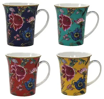 Buy 4pc Leonardo Fine China Mug Set Coffee Floral Design Mugs 300ml With Gift Box • 20.99£
