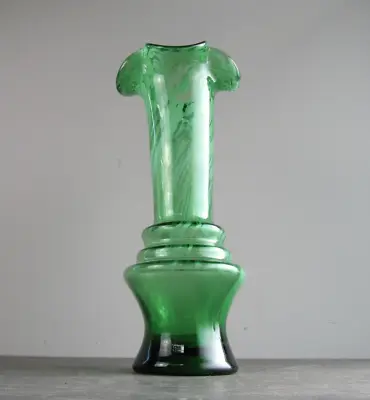 Buy Large 14  Antique Victorian Green Vase • 26£