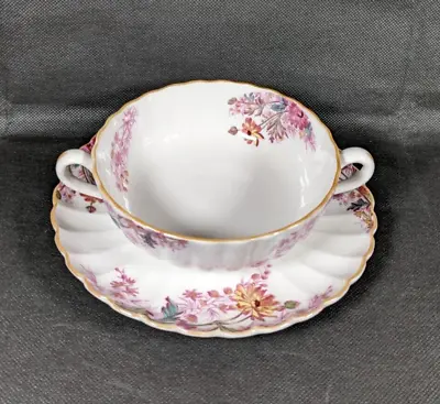 Buy Spode  Chelsea Gardens  Bone China 2 Handled Soup Bowl And Plate R9781. • 25£
