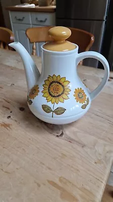 Buy 1970s Alfred Meakin Tea Pot  Sunflower  • 10£