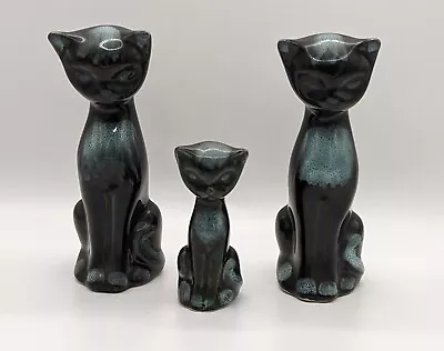 Buy Trentham Art Ware Cats Vintage  - Green Devon Pottery • 18.99£