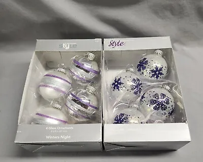 Buy Christmas Ornaments Glass Lot Of 2 Boxes • 4.73£