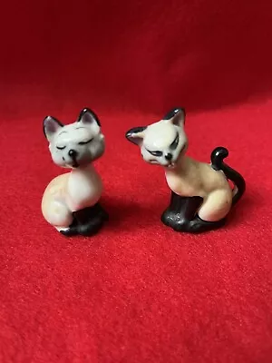 Buy Vintage Disney WADE Figurines Si And Am Siamese Cats - Lady & The Tramp • 24.99£