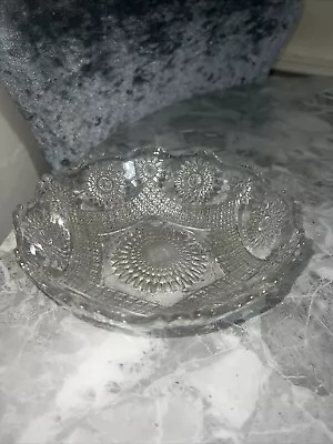 Buy Small Vintage Pressed Glass Scalloped Edge Dish 5.5  • 9.99£