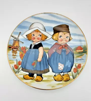 Buy Dolly Dingle Visits Holland World Traveler Plate Series First Edition COA 1981 • 23.58£