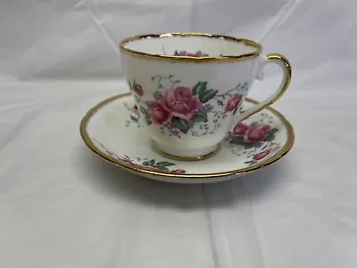 Buy Adderley Teacup Saucer Set Bone China Lawley England Pink Floral • 19.03£
