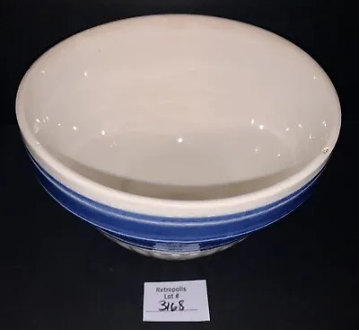 Buy Stoneware Blue Stripe Mixing Bowl 7  VTG • 34.24£