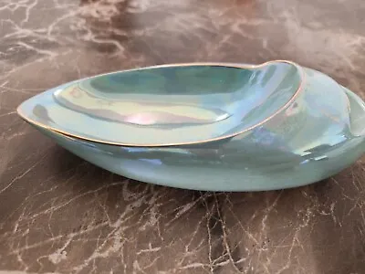 Buy Vintage Carlton Ware Dish With Turquoise Lustre Glaze • 27.99£
