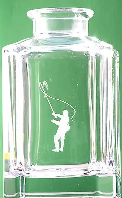 Buy Fly Fisherman Crystal Decanter Glass Fishing Gift Boxed CLEARANCE • 24.99£