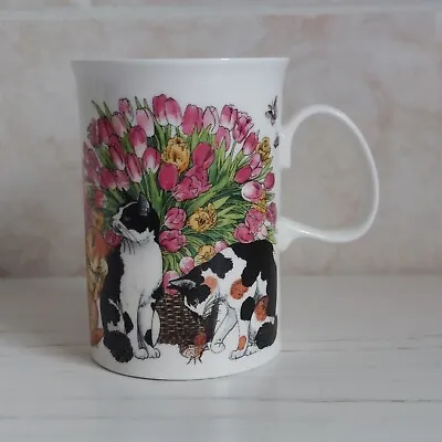 Buy Dunoon Cats Mug Cup Sophisticats Fine Bone China Sue Scullard Garden Flowers • 12.99£