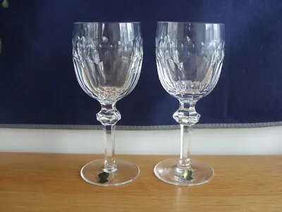 Buy Pair Waterford Cut Crystal Wine Glasses  Curraghmore  • 65£