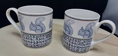 Buy Queens Courture  Regency Squirrel  Bone China Mugs X 2 • 10£