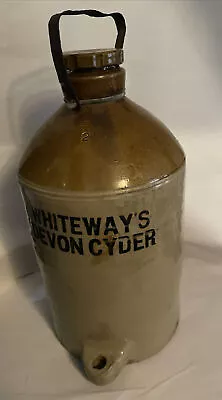 Buy Substantial Whiteway's Devon Cyder Antique Stoneware Cider Flagon Salt Glazed • 51.96£
