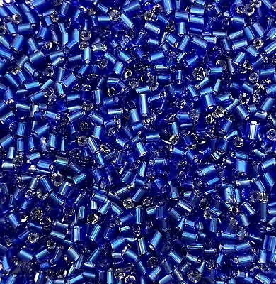 Buy 50g Glass Hex Seed Beads - Silver-Lined, Size 11/0 (approx 2mm) 2-cut • 3.09£