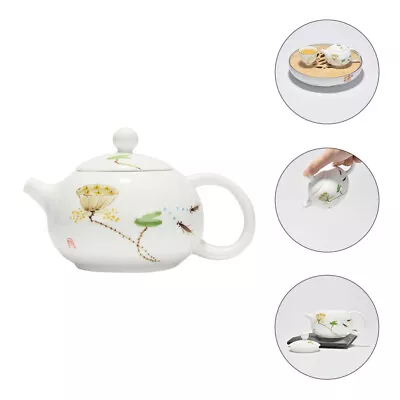 Buy  Teapot Glass Coffee Retro Chinese Ceramic Japanese Pots White Porcelain • 20.88£