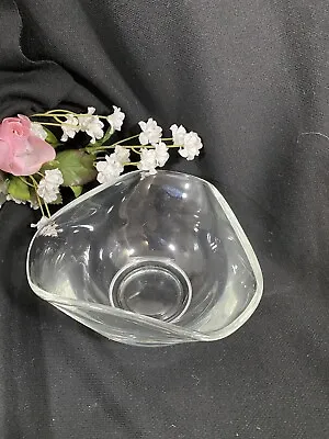 Buy Vintage Clear Glass 6 Sided Small Bowl 5 Inches • 6.63£