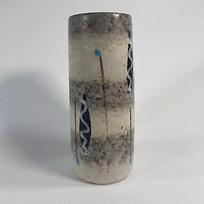 Buy Vintage 50s Mid Century Tall Bud Vase West German Pottery Atomic Abstract Design • 19.99£
