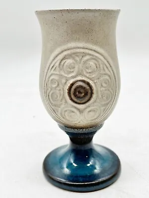 Buy Vintage Laugharne Wales Pottery Welsh Celtic Design Goblet • 24.99£