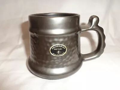 Buy Vintage Prinknash Abbey Pottery Tankard 9cm Mug Gun Metal Pewter Glaze UK, Vgc • 4.49£