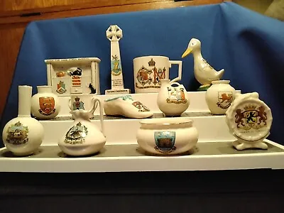 Buy Collection Of 13 W.H.Goss & Other Crested Ware • 42£