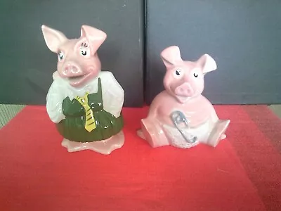Buy 2 Rare Vintage Wade Natwest Bank Pig Money Boxes Annabel & Stopper Baby Woody • 9.99£