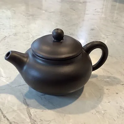 Buy Mini Yixing Clay Teapot 4oz Brown Smooth Round Body Classic Elegance Simple • 17.10£