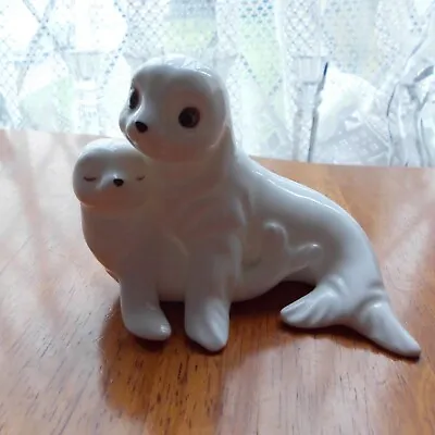 Buy Lovely Vintage Royal Osborne Porcelain - Mother And Baby Seal  Figurine TMR 5598 • 5£