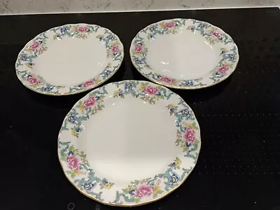 Buy Royal Doulton The Majestic Collection Booths Floradora SET OF Three 8.5  Plates  • 12.99£