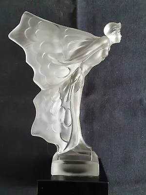 Buy Art Deco Desna   Butterfly Girl   Satin Glass. Immaculate.  • 170£