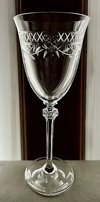 Buy Royal Doulton Crystal Wellesley Water/Wine Goblet/Glass 8 1/4” Tall MINT • 52.10£