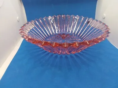 Buy Vintage Glass Fruit Bowl 9'5 Approx, Hight 3 Approx. • 12.99£