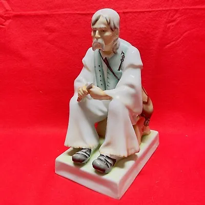 Buy Vtg Hungary Zsolnay Pecs Woodworking Figurine Porcelain Cobbler Wood Carver 13  • 160.27£