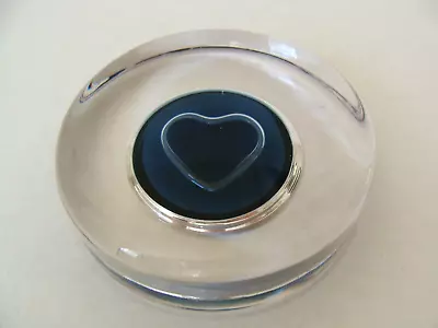 Buy Vintage WEDGWOOD Glass BLUE HEART Love PAPERWEIGHT Marked 7.5 Cm 3  • 16.50£