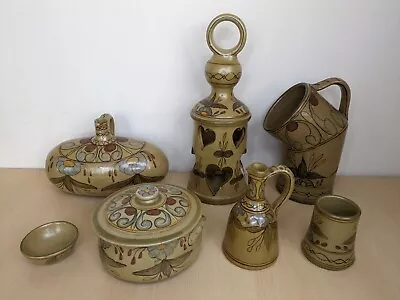 Buy Vintage Portuguese Pottery Olaria D Corridinho Algarve Jug Candle Oil Bowl Vase  • 29.95£