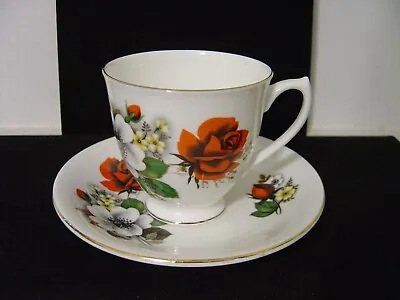 Buy Vintage Taylor & Kent Elizabethan Bone China Cup And Saucer Rose Pattern England • 4.72£