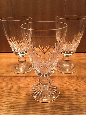 Buy Set Of 3 Cut Glass Crystal Aperitif Glasses Good Condition  • 8£