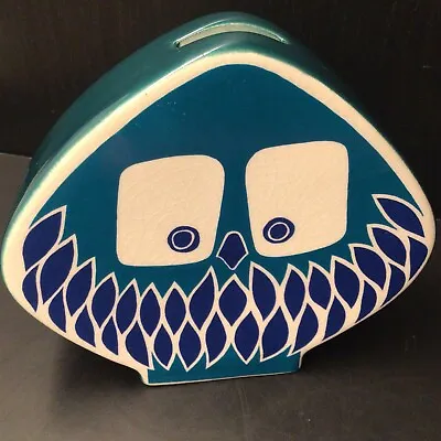 Buy Vintage Carlton Ware Blue Owl Money Box Ceramic Painted Vivien Brennan • 40£