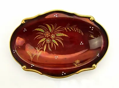 Buy Carlton Ware Rouge Royale Shaped Dish -  Made In England. • 58£